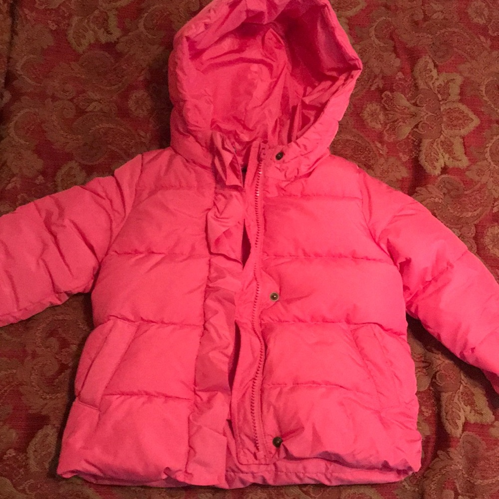 Gap pink puffer primaloft jacket size 4t